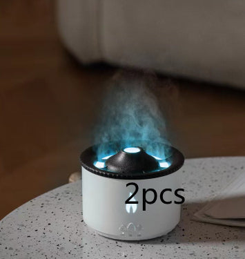 Vulkan aromdiffusor med maneringar och flammeffekt, 350 ml