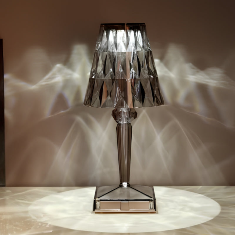 Kristallbordslampa med touchstyrning - LumeCrystal