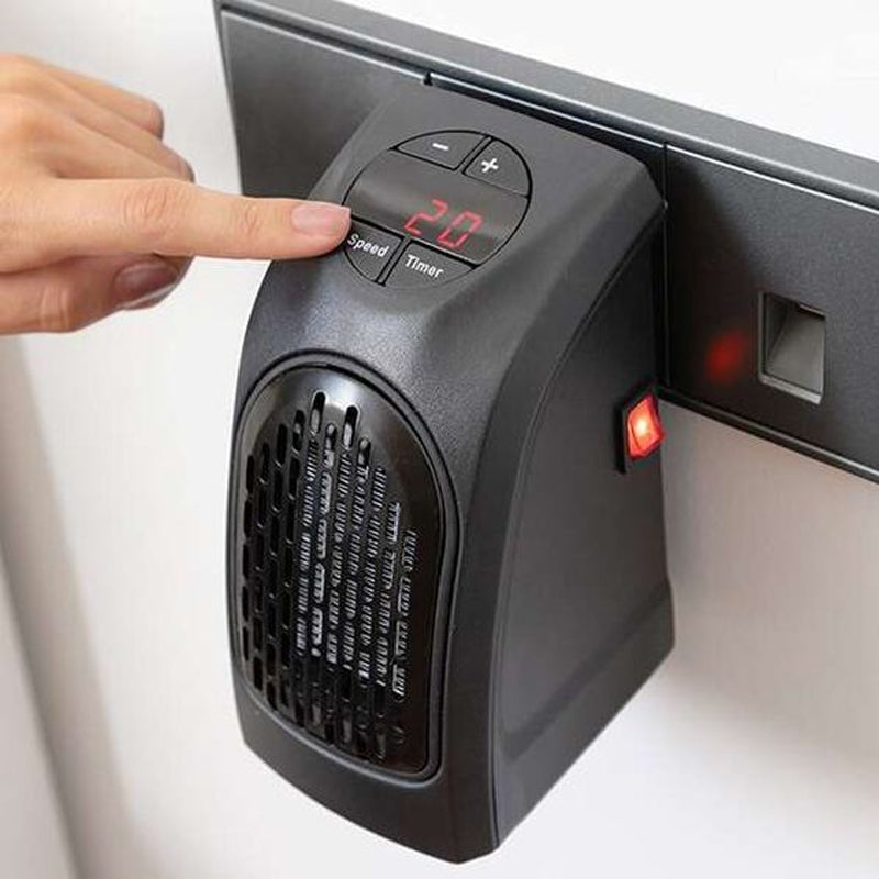 Keramisk plug-in-värmare med inställbar termostat