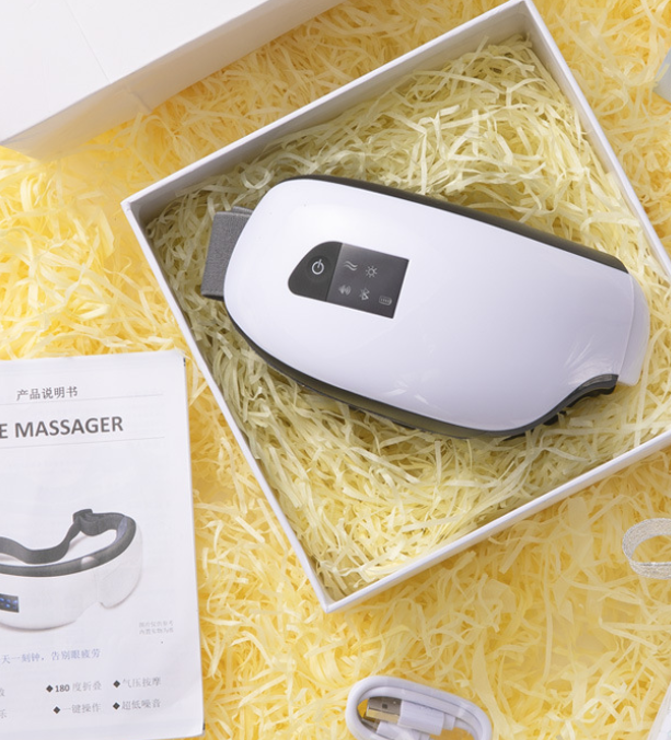 Ögonmassageapparat med värme, lufttryck och bluetooth-musik
