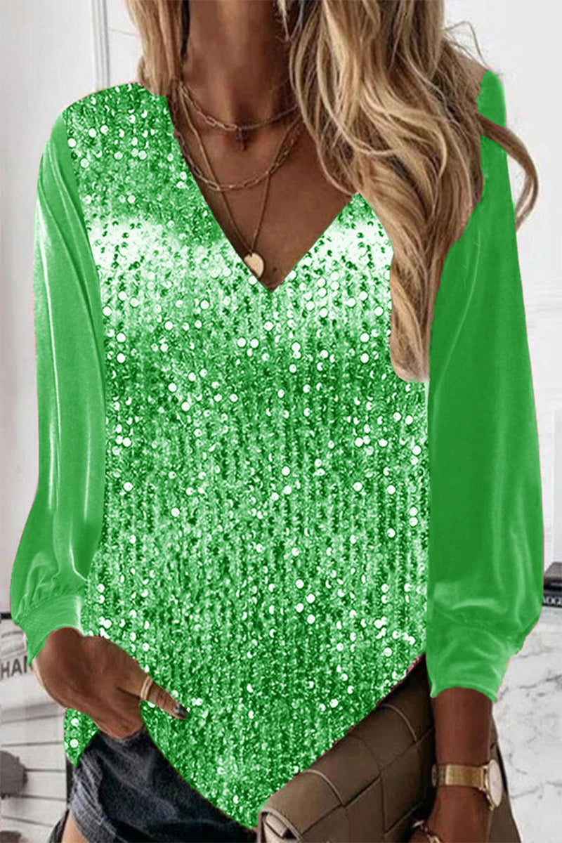Enkel glittrig damblus – Elodie