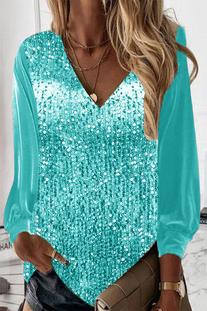 Enkel glittrig damblus – Elodie