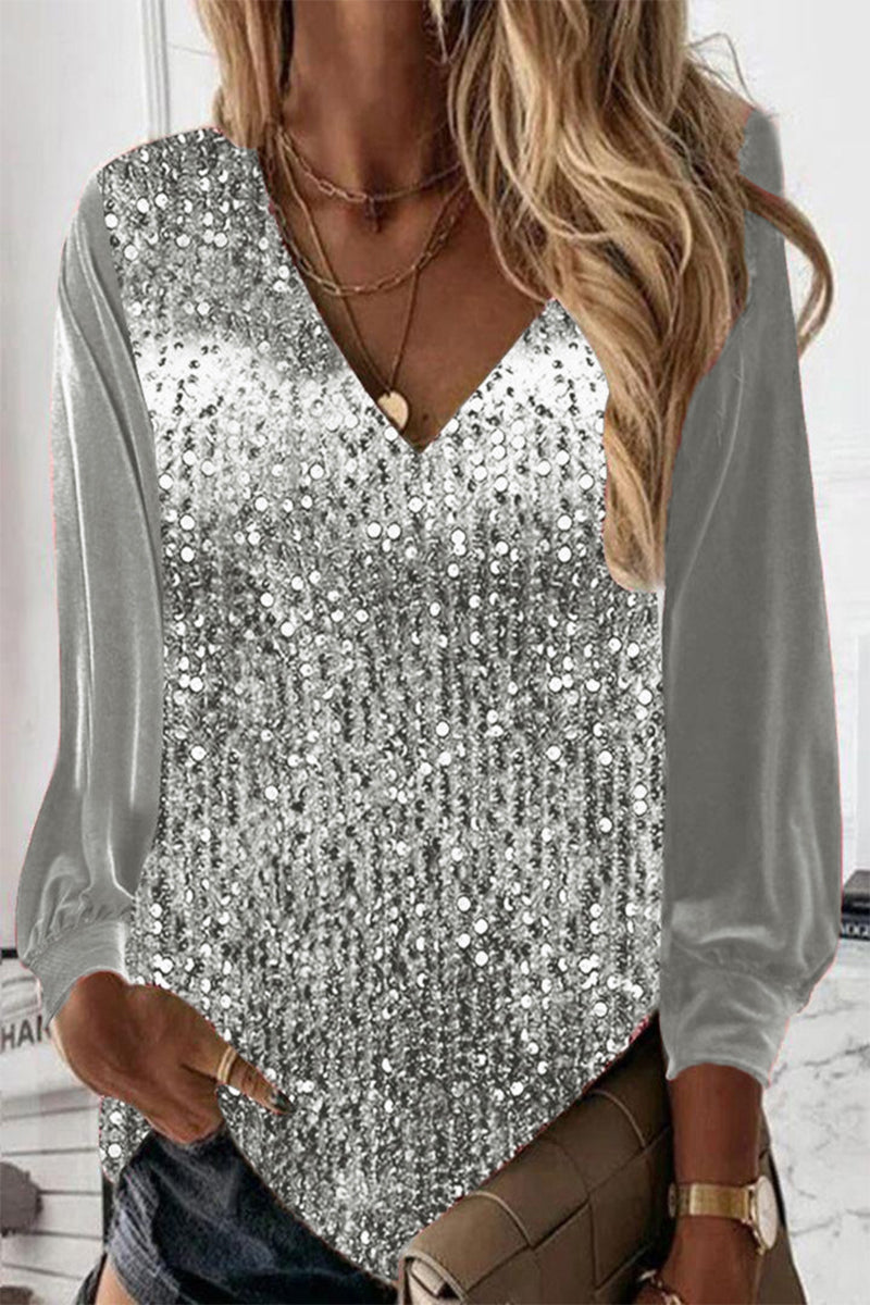 Enkel glittrig damblus – Elodie