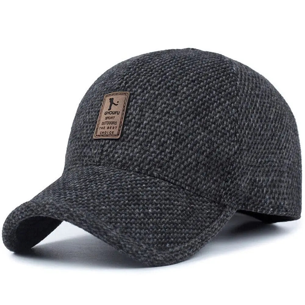 Klassisk vintermössa | Nostalgisk snapback-mössa i ull
