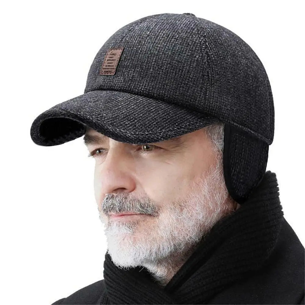 Klassisk vintermössa | Nostalgisk snapback-mössa i ull