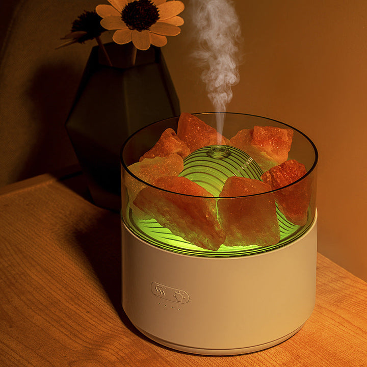 Aromdiffusor med saltkristall, 7 LED-färger och 2 lägen