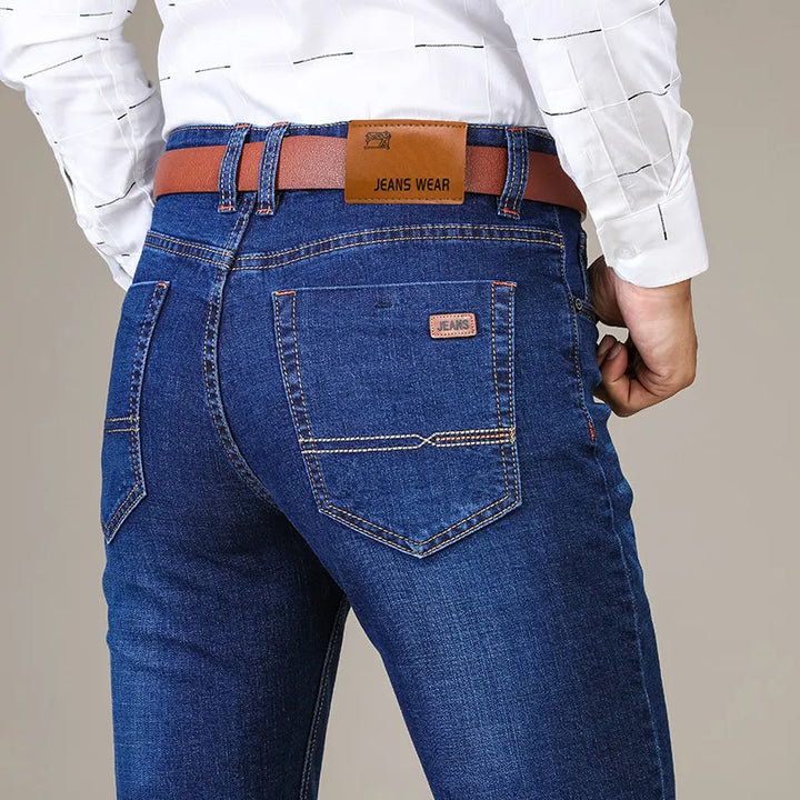 Jeans | Raka, avslappnade stretchjeans