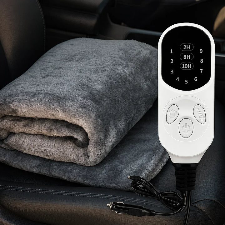 Elektrisk bilfilt 12V med timer och nio lägen