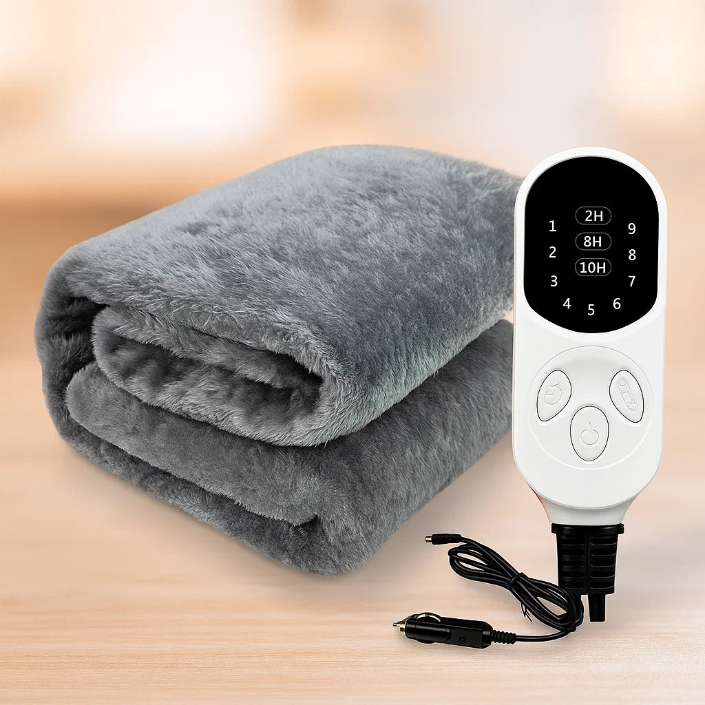 Elektrisk bilfilt 12V med timer och nio lägen