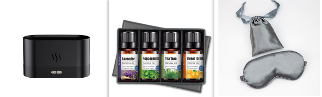 Aromdiffusor med flameffekt, lugn eller livlig låga