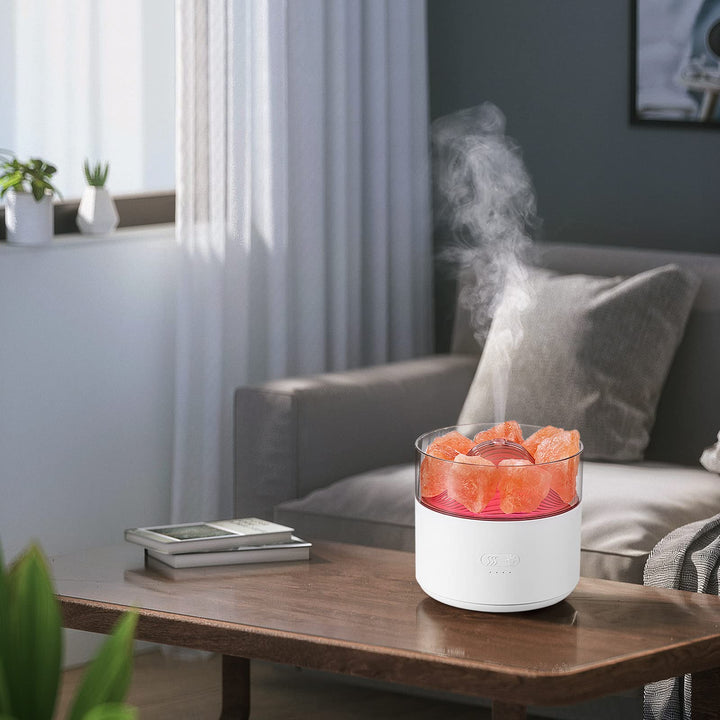 Aromdiffusor med saltkristall, 7 LED-färger och 2 lägen