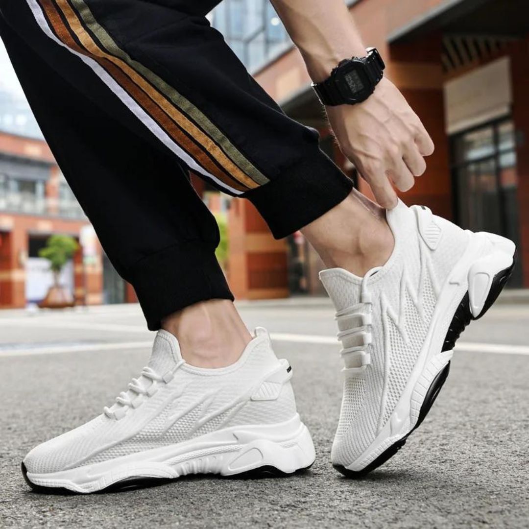 Diskret höjande sneakers för herr med stil – MaxLift Boost