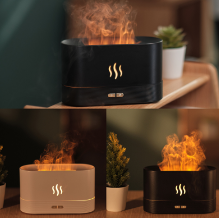 Aromdiffusor med låglyseffekt och tank på 180 ml, tyst och via USB