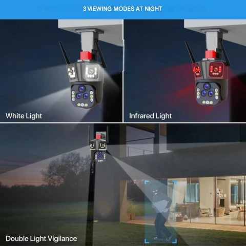 10K WiFi-övervakningskamera med 20 MP och 20x zoom – DualGuard Ultra 10K