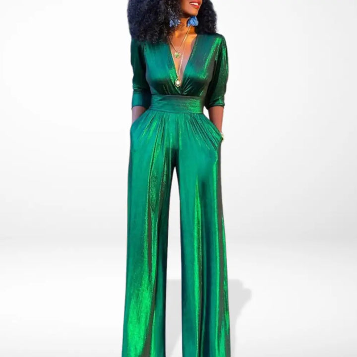 Jumpsuit dam – enfärgad, bekväm, kvällskläder