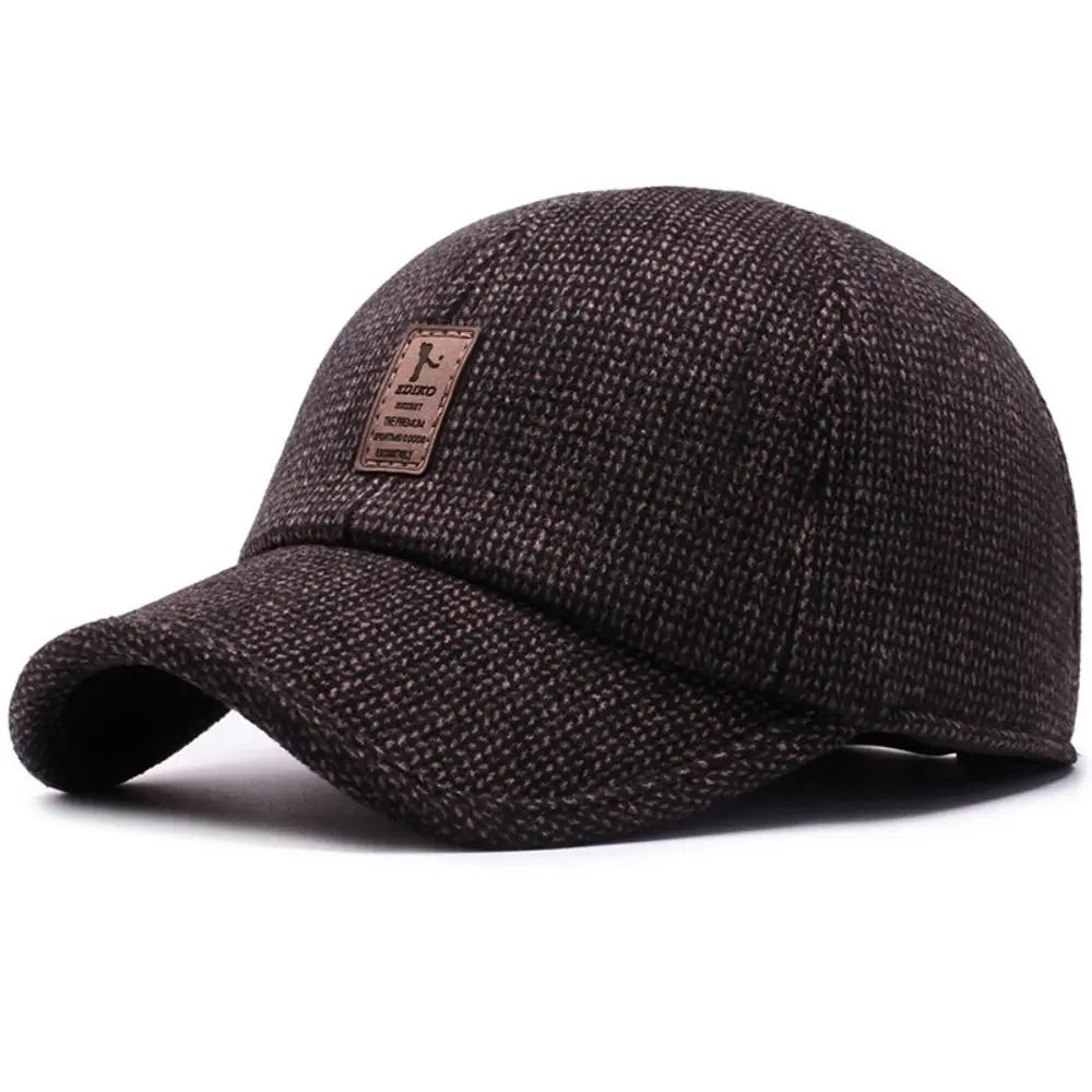 Klassisk vintermössa | Nostalgisk snapback-mössa i ull