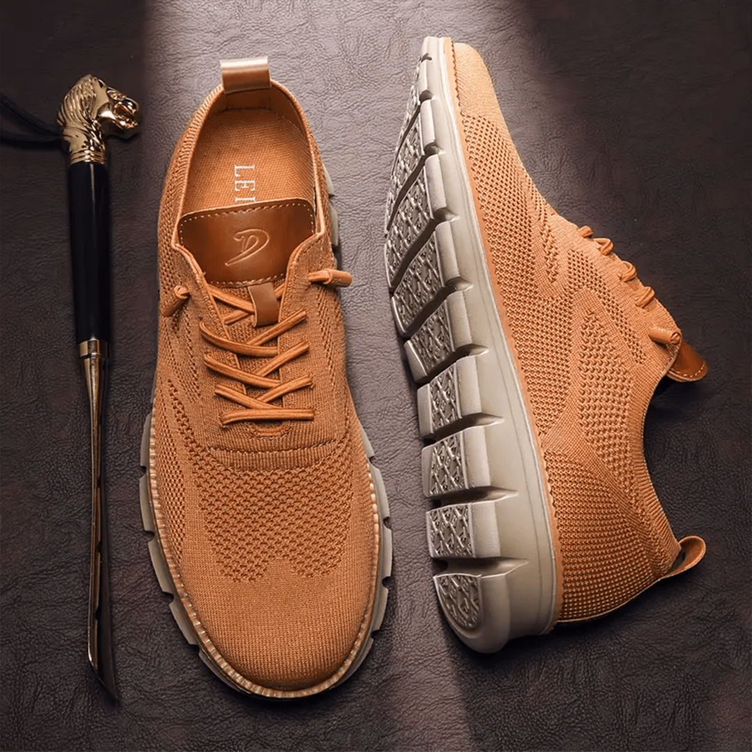 Andningsaktiva och extra sköna sneakers för herr i minimalistisk design – Elias