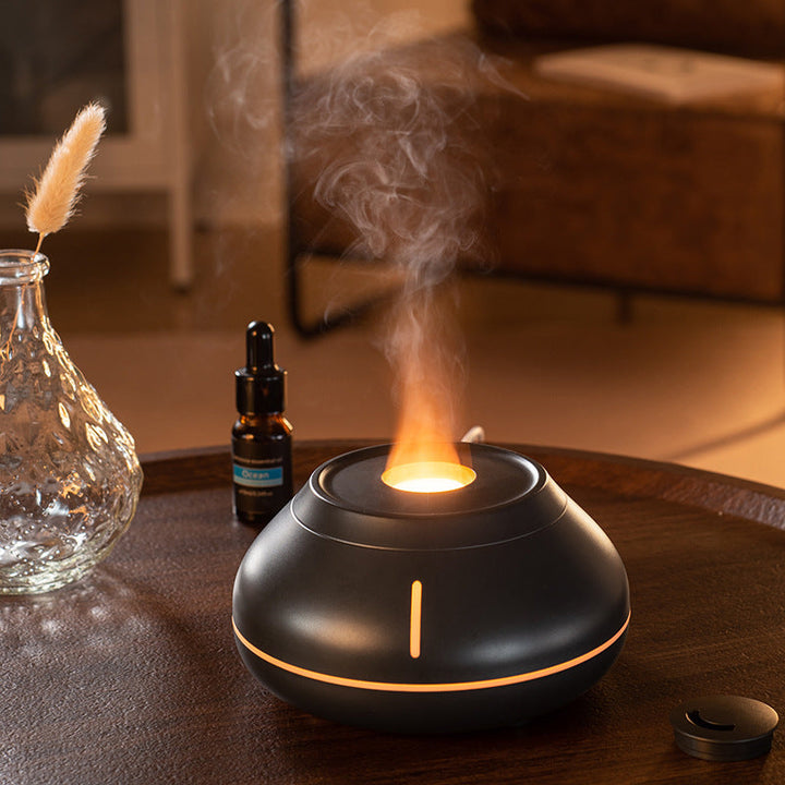 Flamaromdiffusor med färgljus, 130 ml och 8 timmars drift