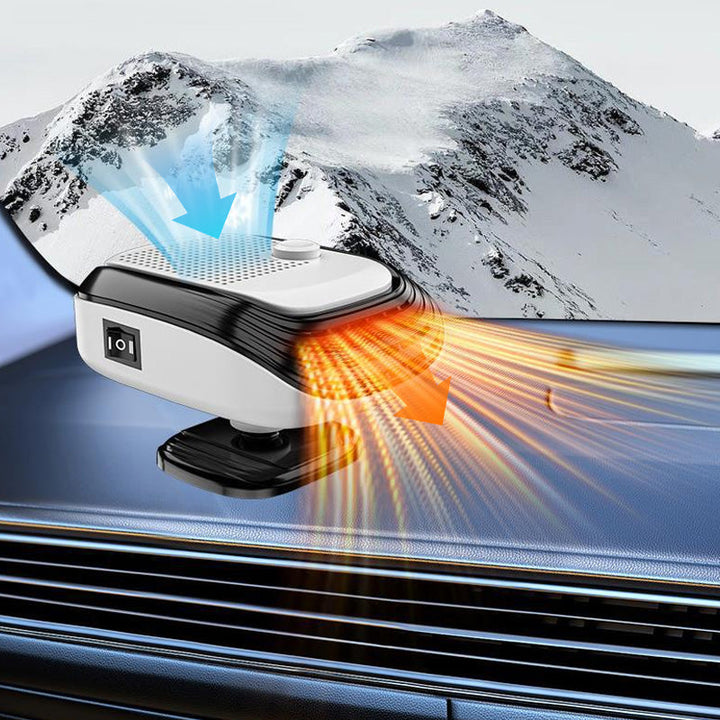 Kompakt bilvärmare med 360° vridbarhet och snabb värme