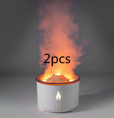 Vulkan aromdiffusor med maneringar och flammeffekt, 350 ml