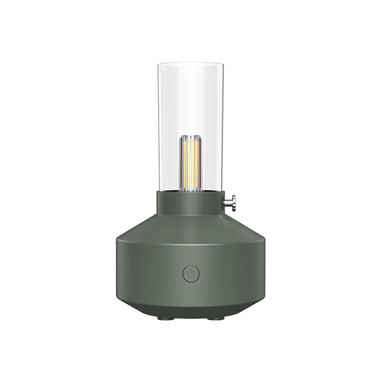 Retro aromdiffusor med glödtrådslampa och ljuseffekt som levande ljus