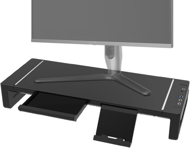 Elevation justerbart monitorställ med låda – Stravon