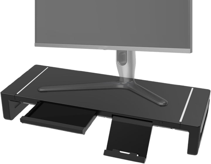 Elevation justerbart monitorställ med låda – Stravon