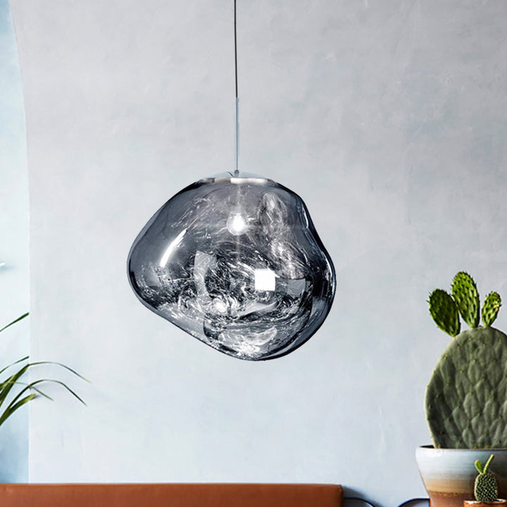Modern taklampa i glas - LunaLux