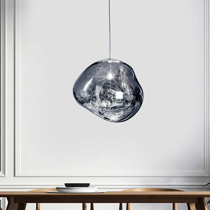 Modern taklampa i glas - LunaLux