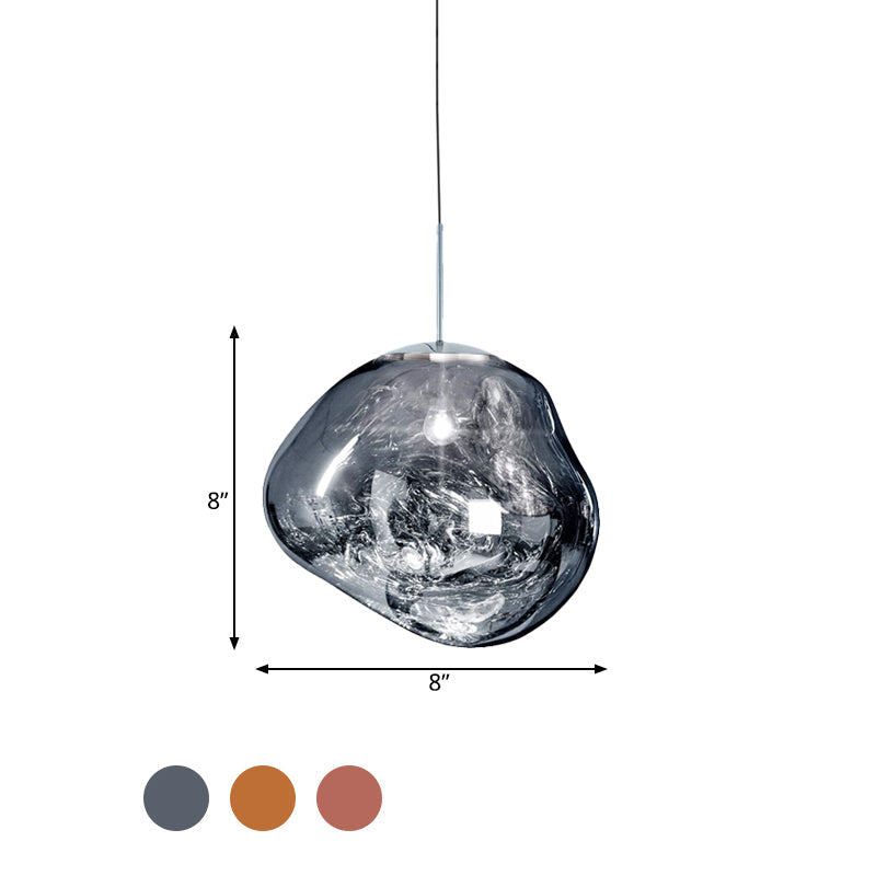 Modern taklampa i glas - LunaLux