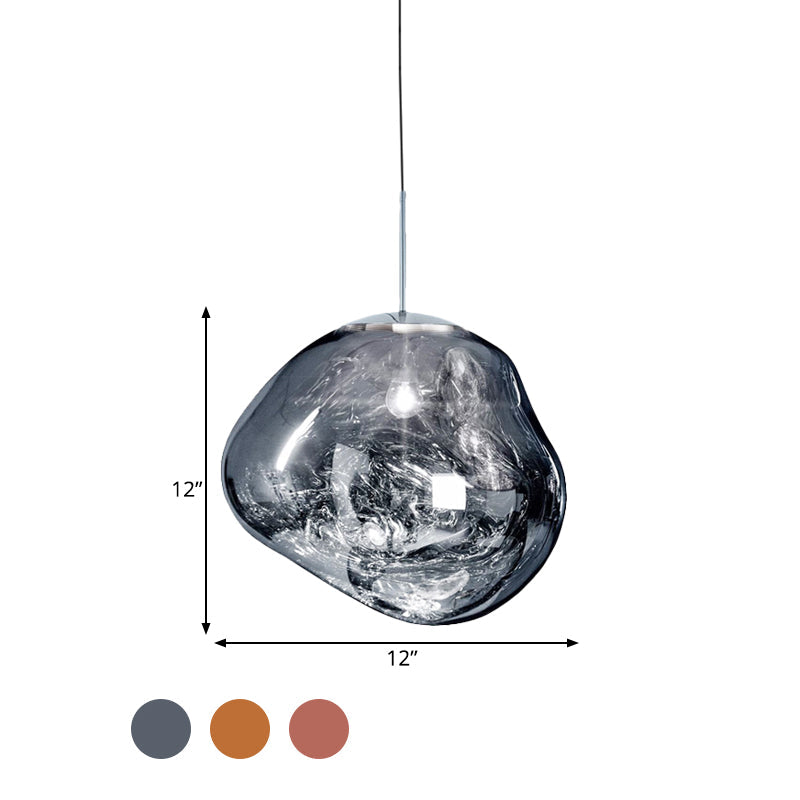 Modern taklampa i glas - LunaLux
