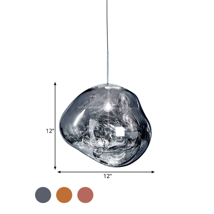 Modern taklampa i glas - LunaLux