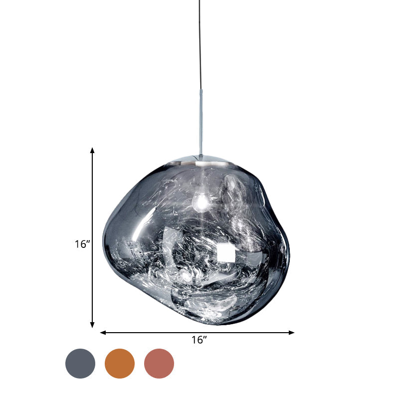 Modern taklampa i glas - LunaLux