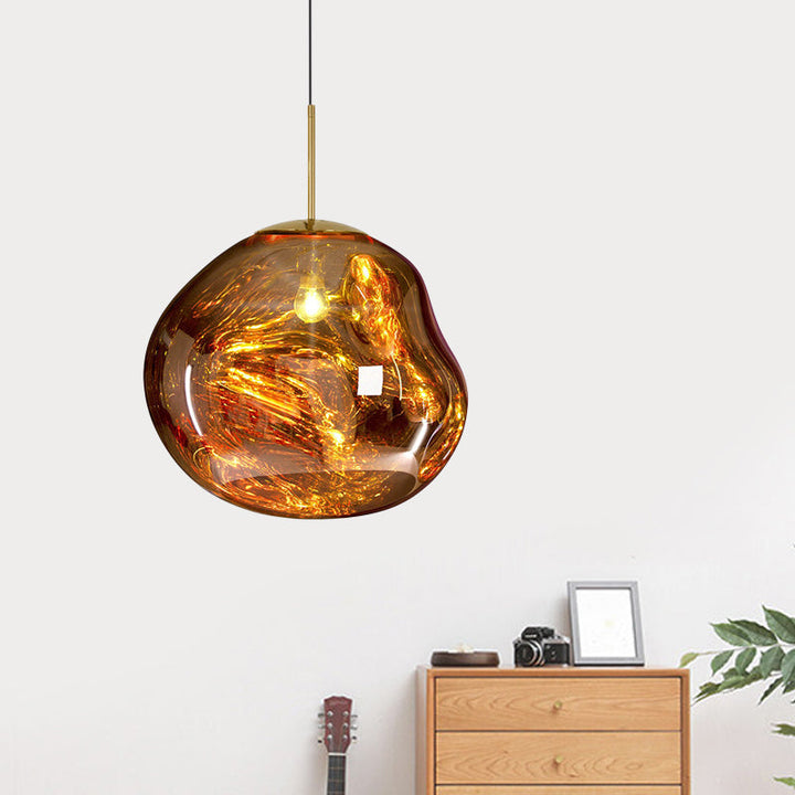 Modern taklampa i glas - LunaLux
