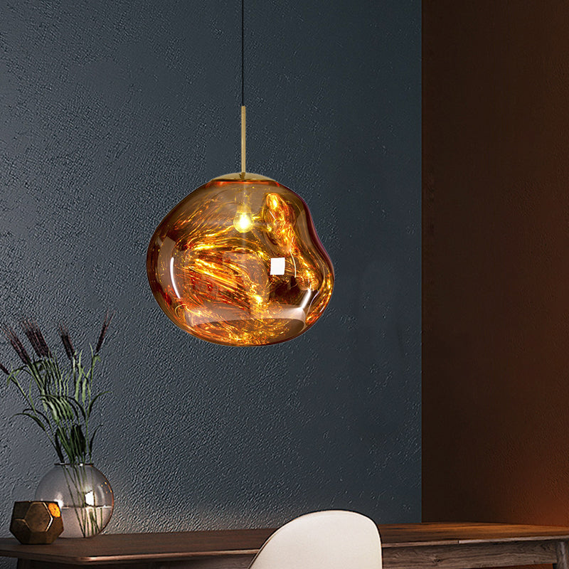 Modern taklampa i glas - LunaLux
