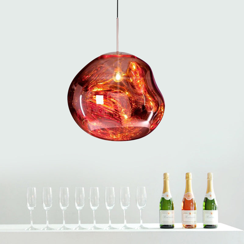 Modern taklampa i glas - LunaLux