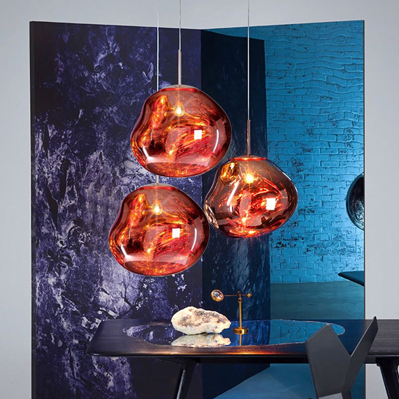 Modern taklampa i glas - LunaLux