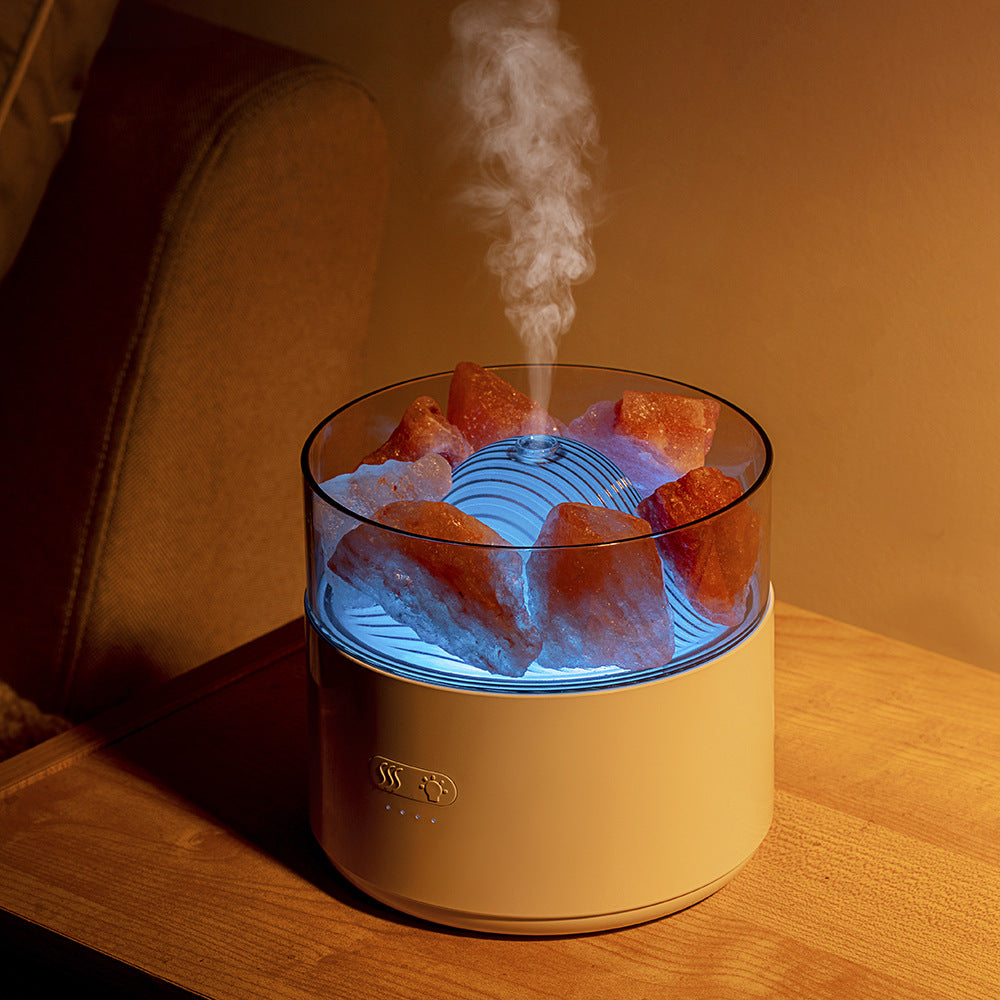 Aromdiffusor med saltkristall, 7 LED-färger och 2 lägen