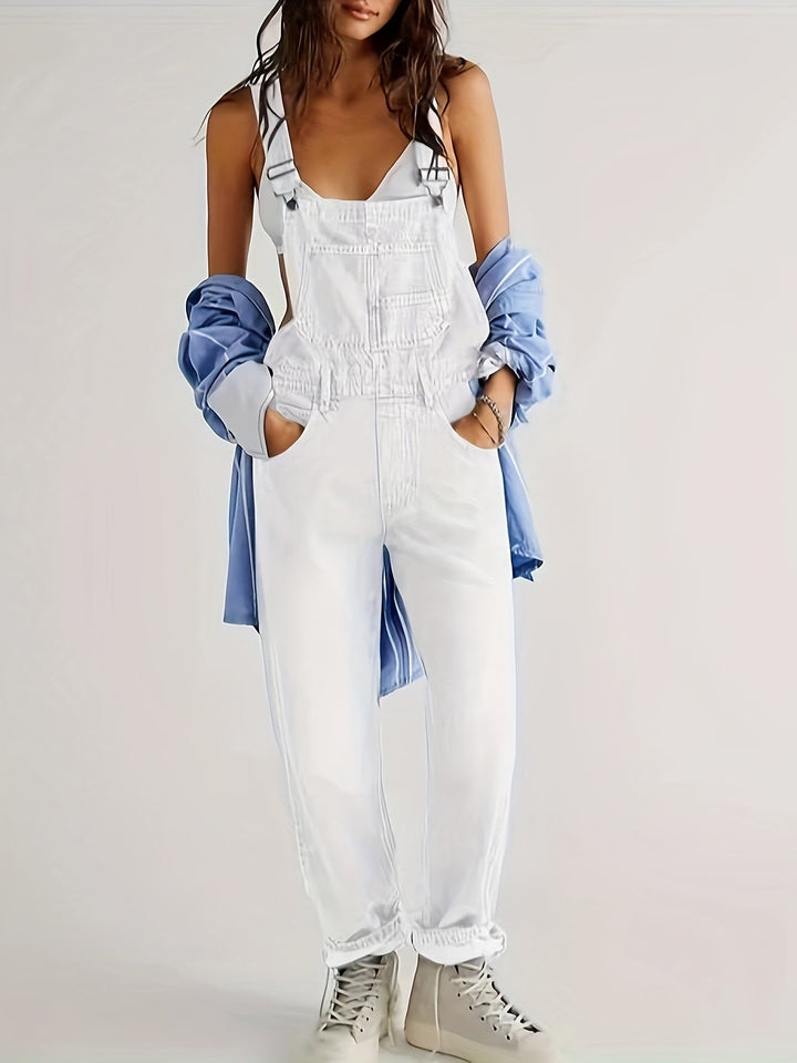 Stilig jumpsuit i denim för dam till varje dag - CityEase