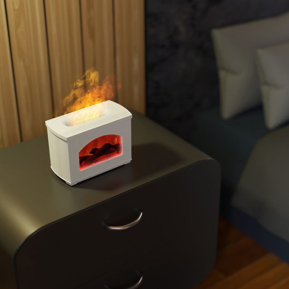 Öppen spis-flamluftfuktare med tank på 270 ml, läckagesäker