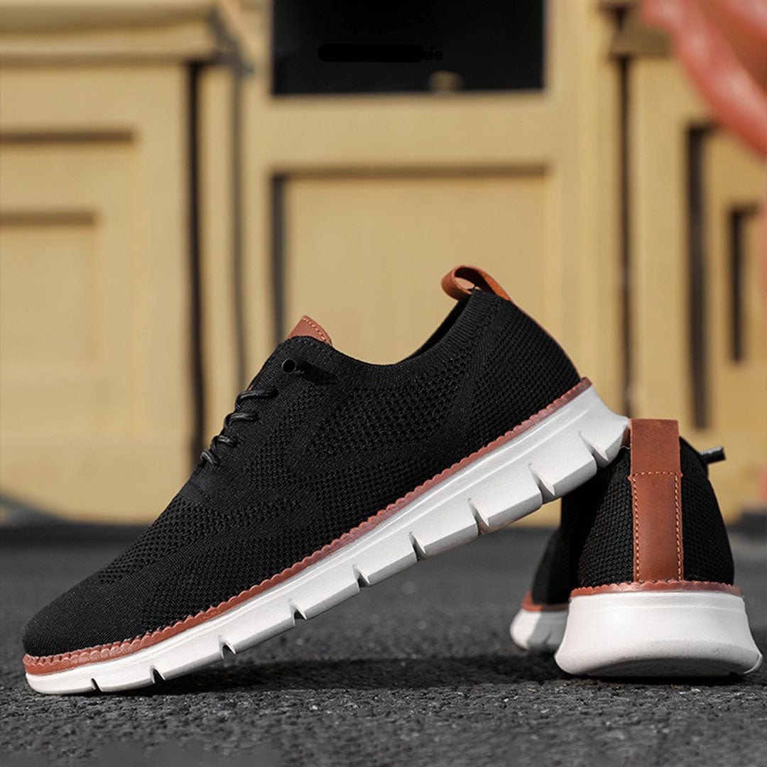 Andningsaktiva och extra sköna sneakers för herr i minimalistisk design – Elias