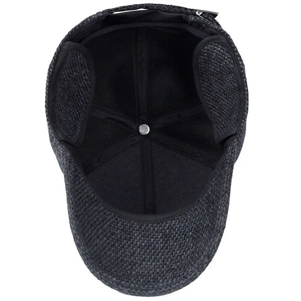 Klassisk vintermössa | Nostalgisk snapback-mössa i ull