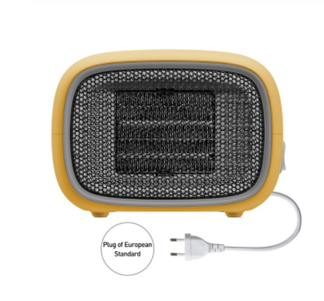 Mini keramisk värmare 500 W, varm inom 3 sekunder