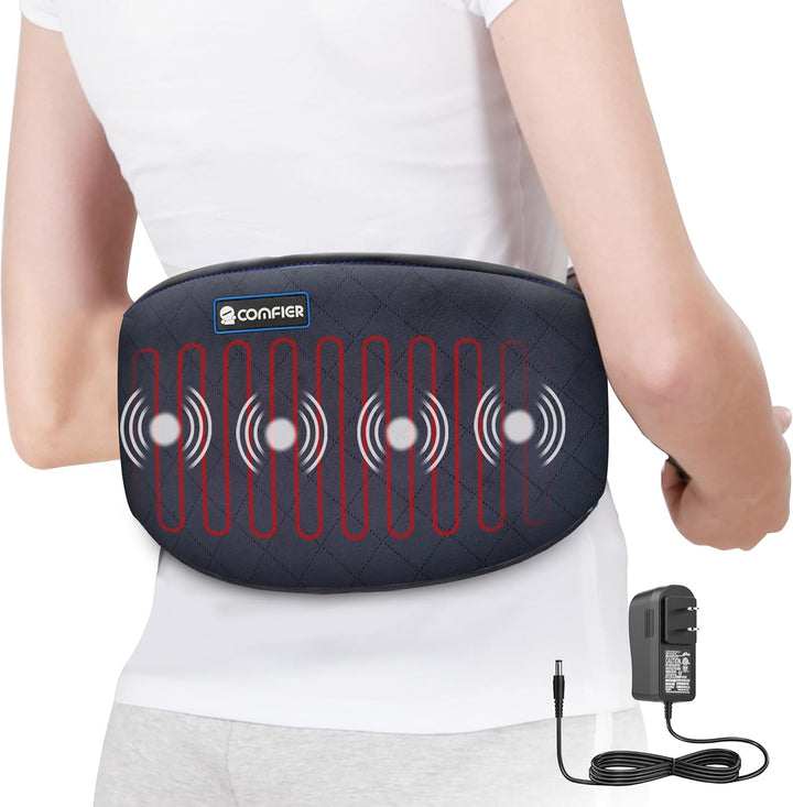 Värmebälte för rygg och mage med fyra vibrationsmotorer