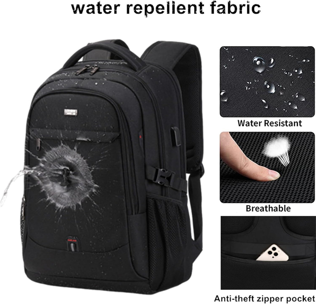 Vattentät laptop- och resryggsäck med organiserade fack