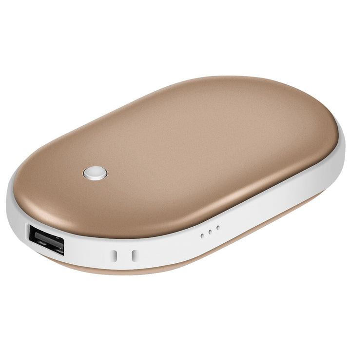 Handvärmare med powerbank på 5000 mAh, varm på båda sidor