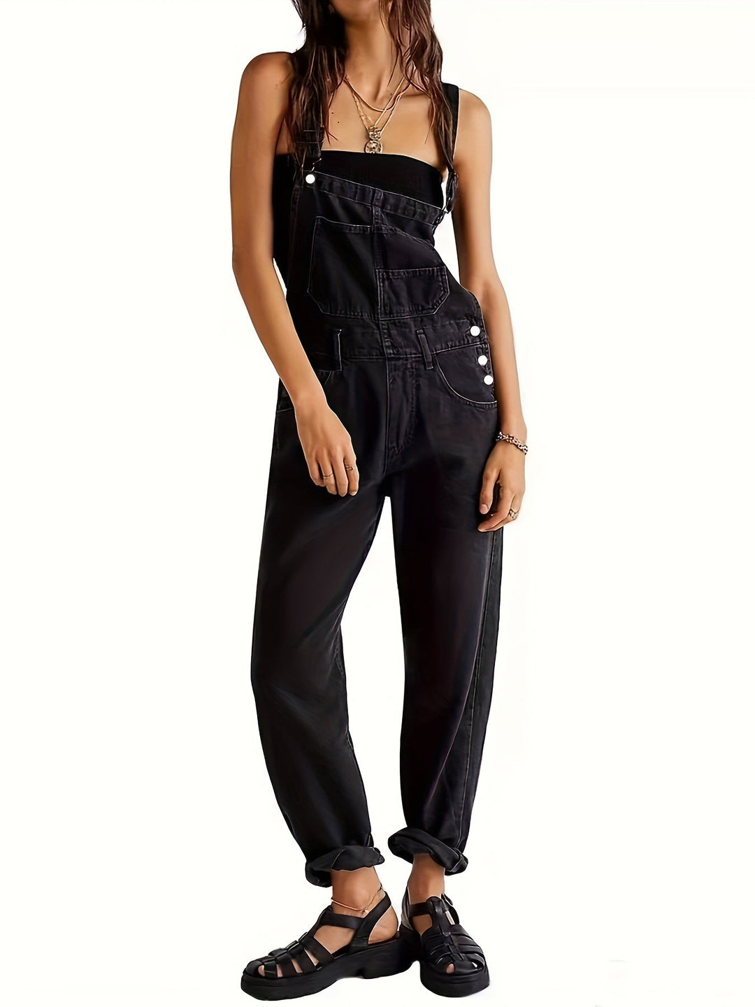 Stilig jumpsuit i denim för dam till varje dag - CityEase