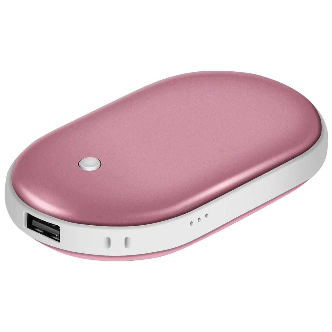 Handvärmare med powerbank på 5000 mAh, varm på båda sidor