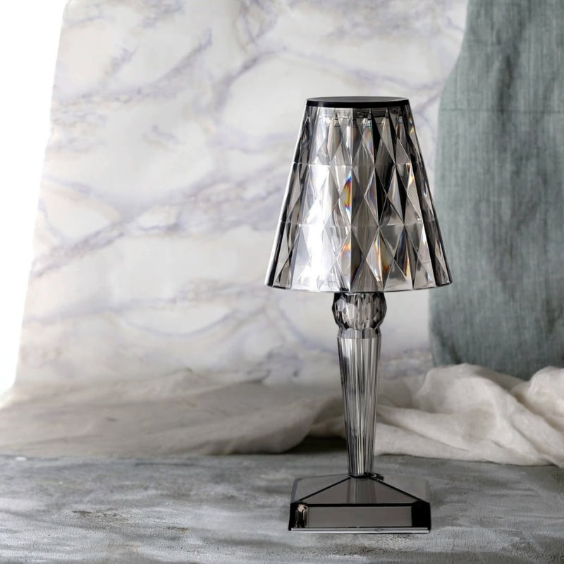 Kristallbordslampa med touchstyrning - LumeCrystal