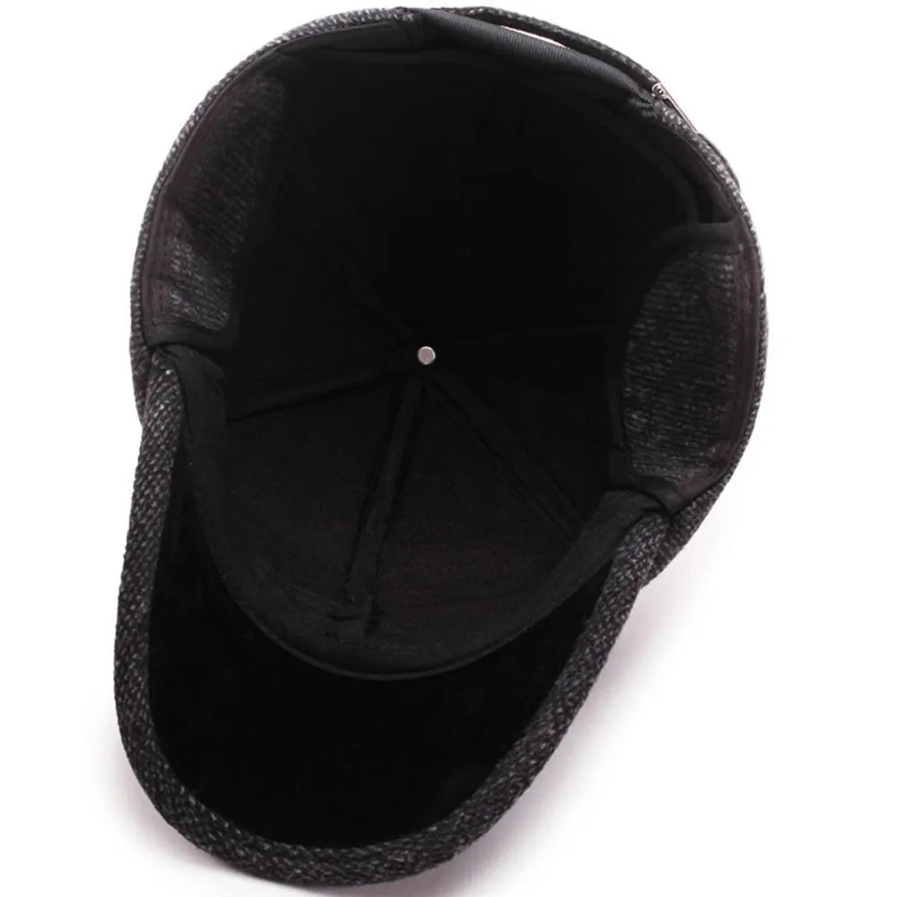Klassisk vintermössa | Nostalgisk snapback-mössa i ull